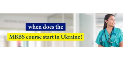 When does the MBBS course start in Ukraine?